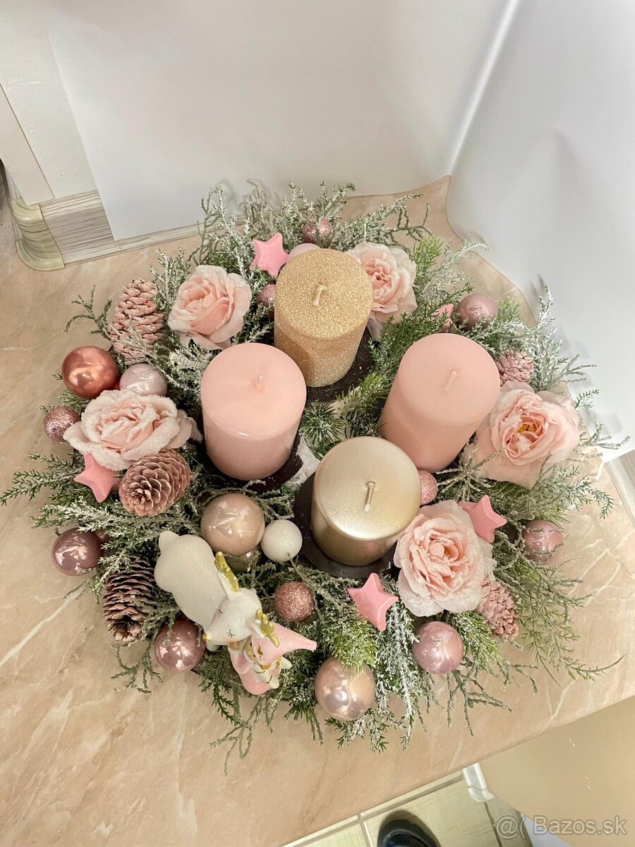 Vianočný adventný veniec - 4