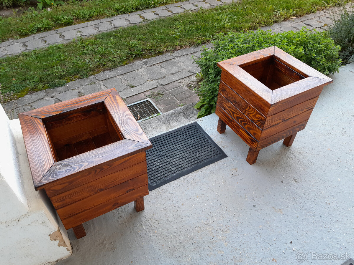Drevené kvetináče 45x45x52cm - 4
