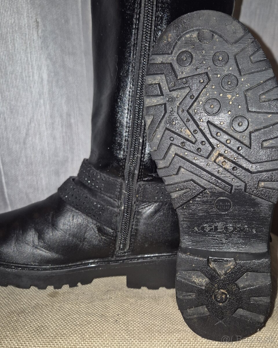 Detské čižmy koža GEOX č.31 - 4