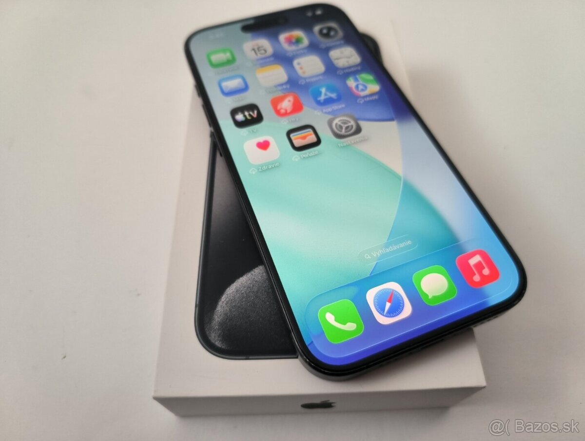 apple iphone 15 PRO 512gb Black Titanium 88% Batéria - 4