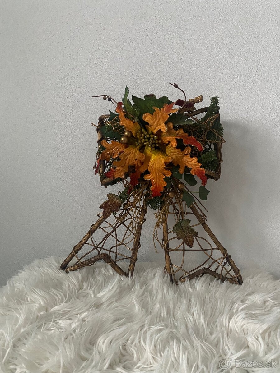 Vianočné drevené dekorácie -sada - 4