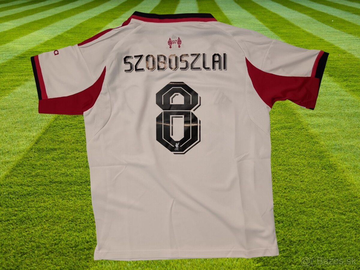 futbalový dres Dominik Szoboszlai Liverpool FC svetlobežový - 4