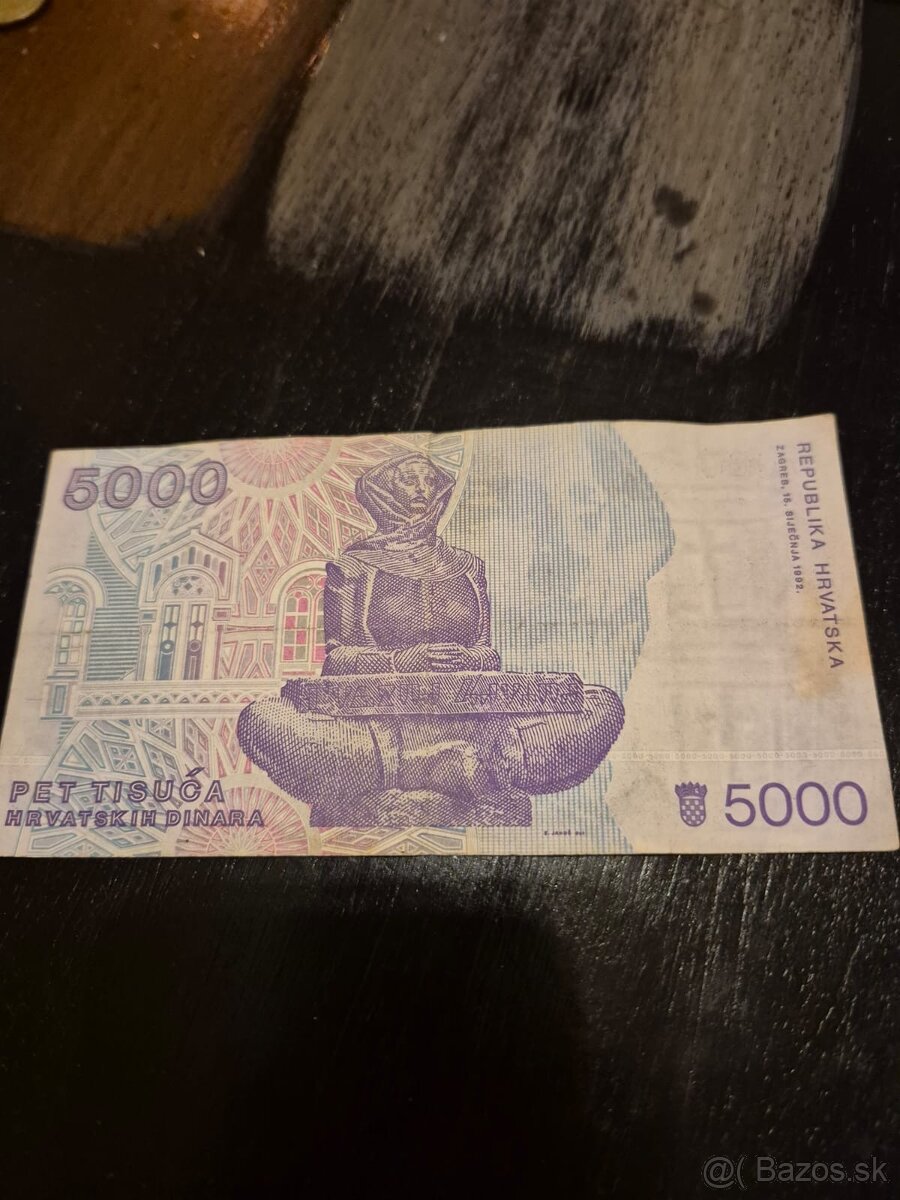 Juhoslovanské a chorvátske bankovky - dinare - 4