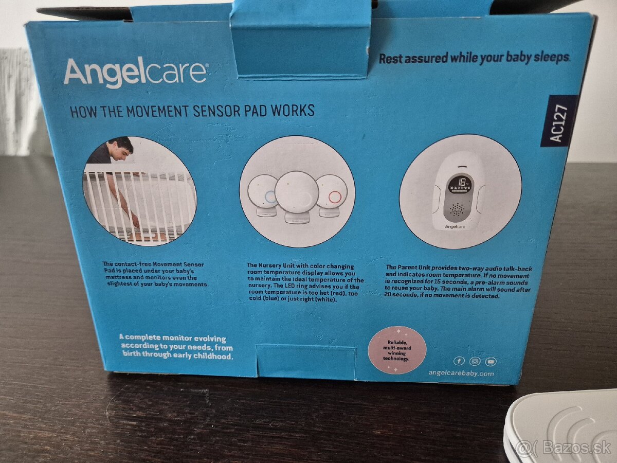 Angelcare AC127 - Monitor dychu a audio pestúnka (TOP stav) - 4