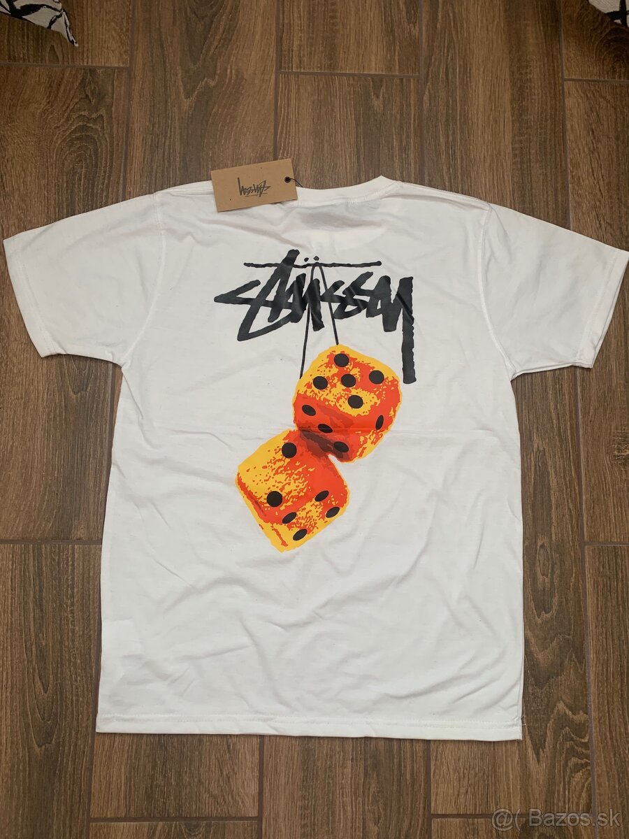 Biele stussy tričko - 4