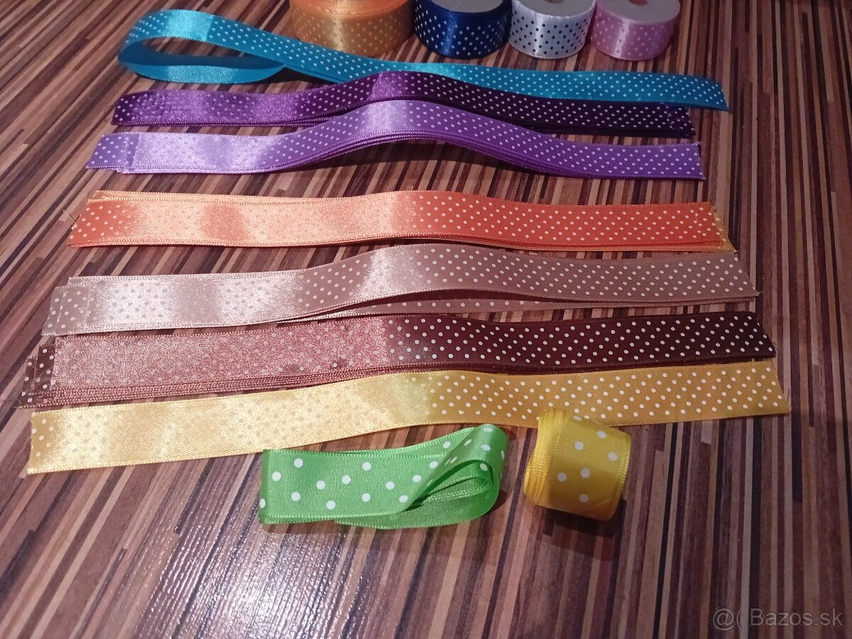 Satenove bodkovane stuhy - 4