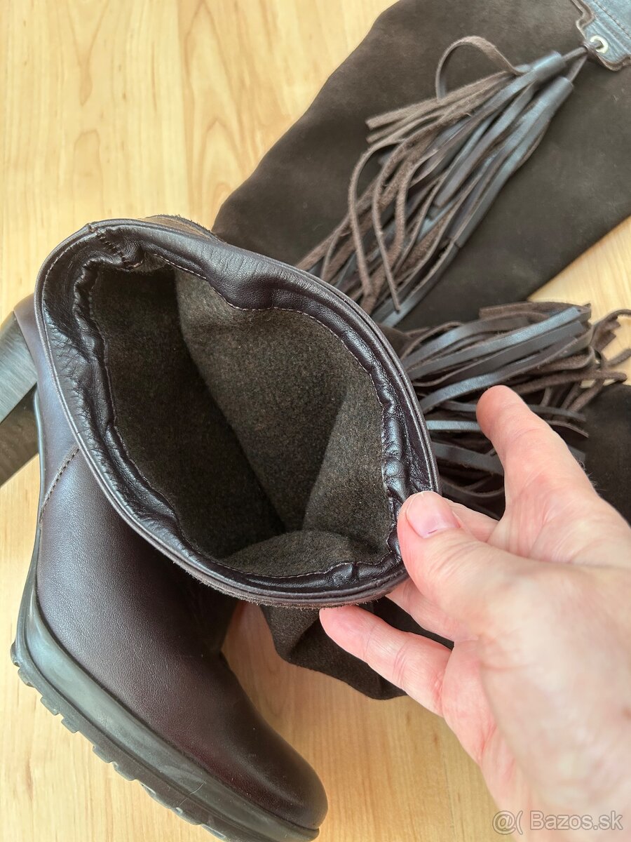 Predám kožené čižmy - 4