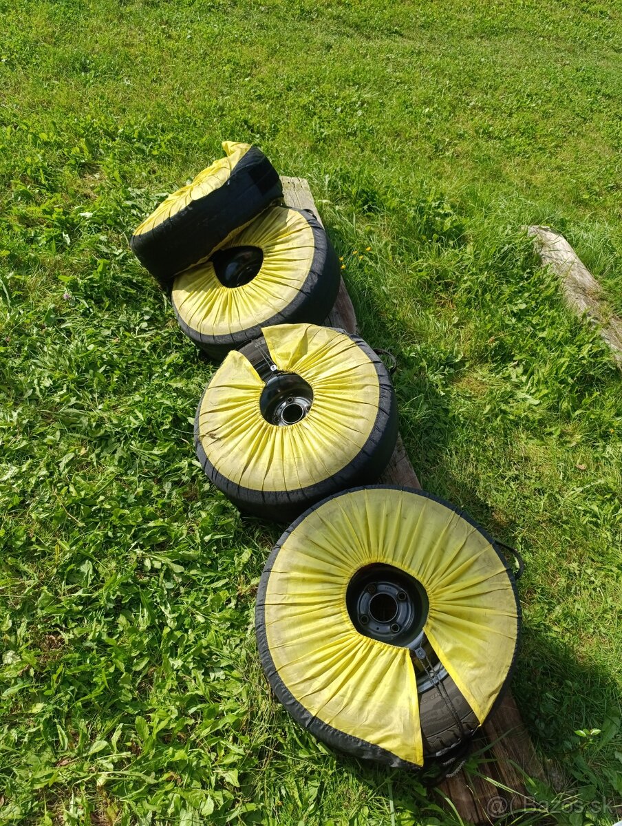 Predám letné pneumatiky na diskoch Peugeot 307 - 4