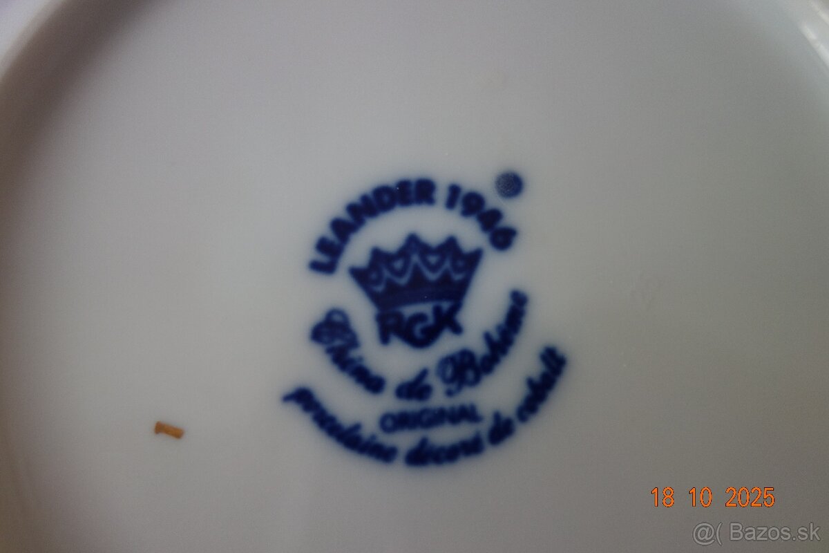 Porcelánová súprava bohemia crystal leander 1946 - 4