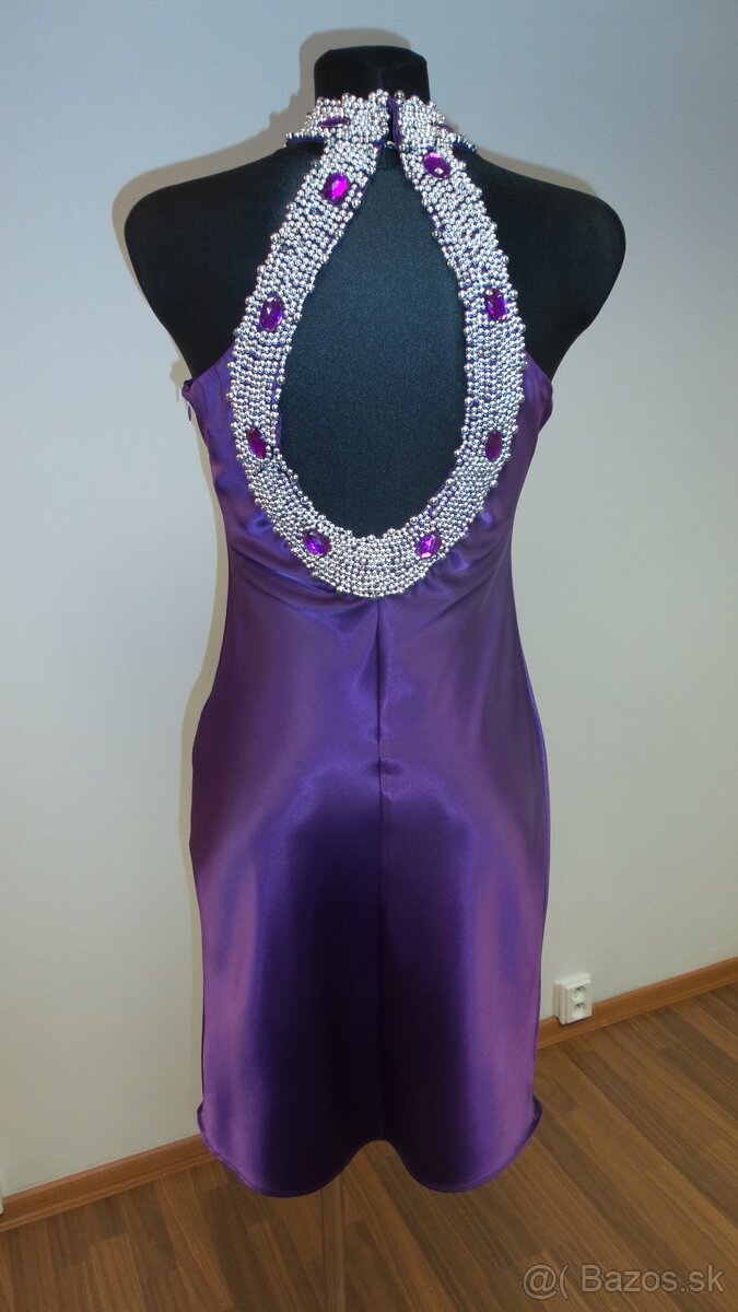 Fialové koktejlky Daniela, nové, veľ. 40 - 4
