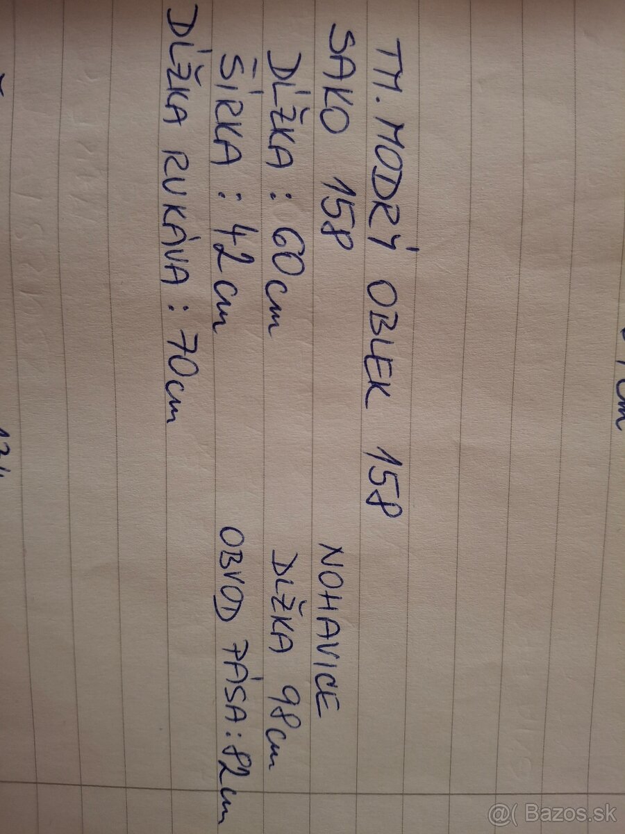 Kvalitný tmavomodrý oblek 158 - 4