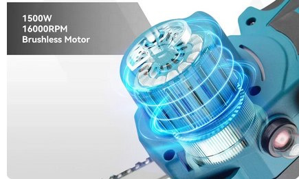 Akumulátorová 20 cm reťazová píla s mazaním reťaze - 4