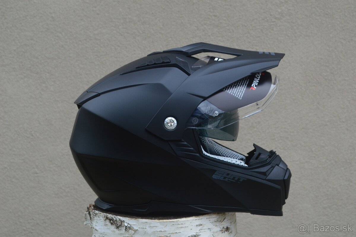 SHOT čierna helma prilba enduro - 4