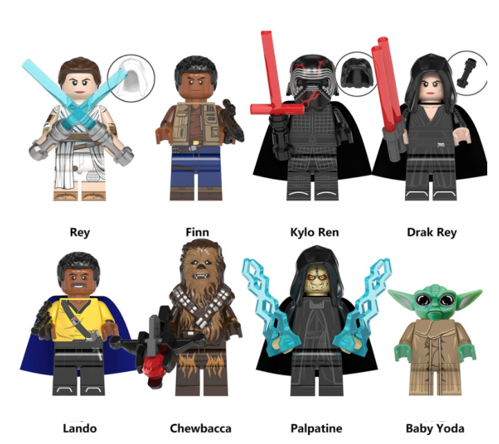 Rôzne figúrky Star Wars 5 (8ks) - typ lego - nové - 4