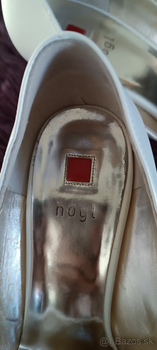 Biele loďičky Hogl 4 1/2 - 4