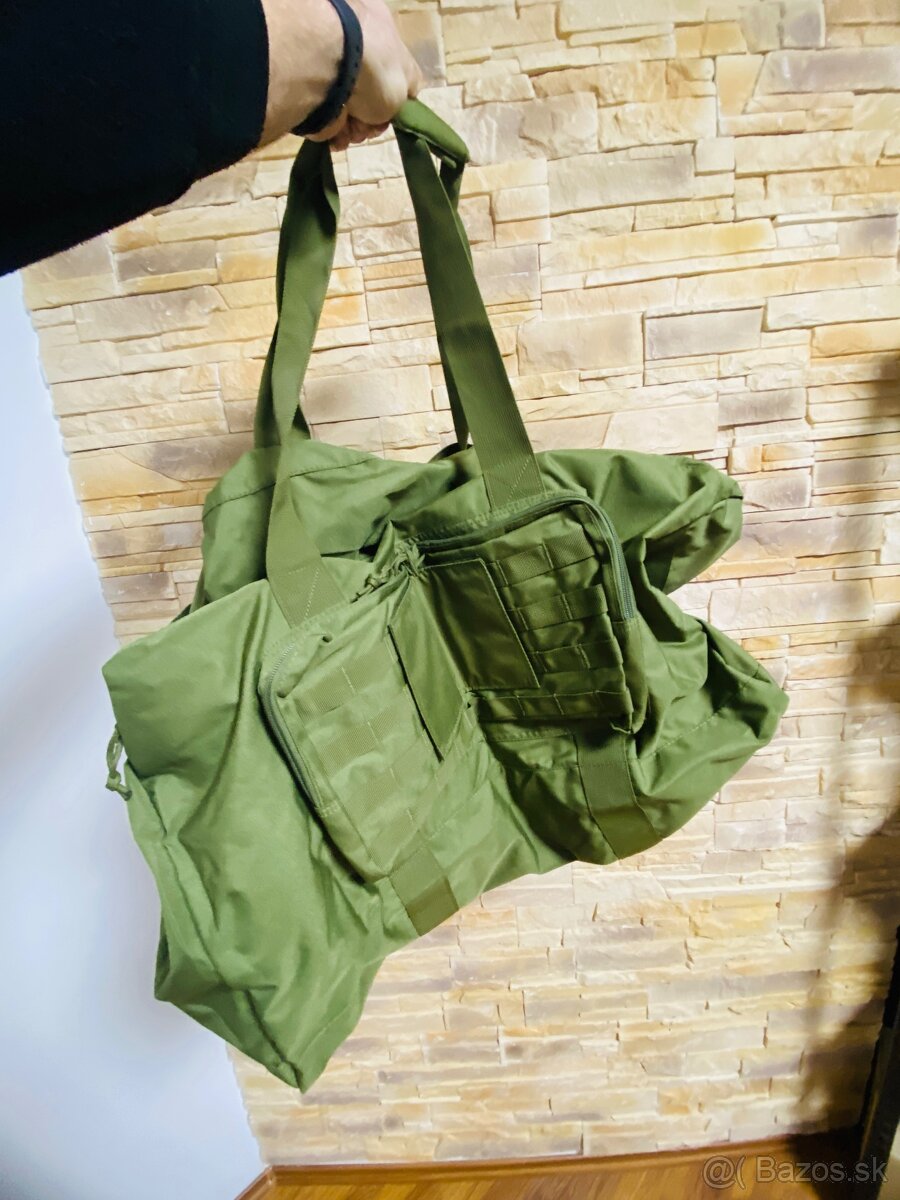 Vojenská taška / batoh – zelená, cca 40 l - 4