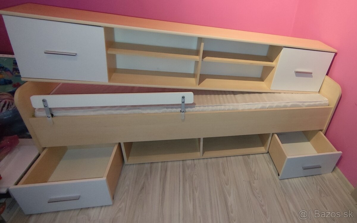 Posteľ+regál+ skriňa - 4