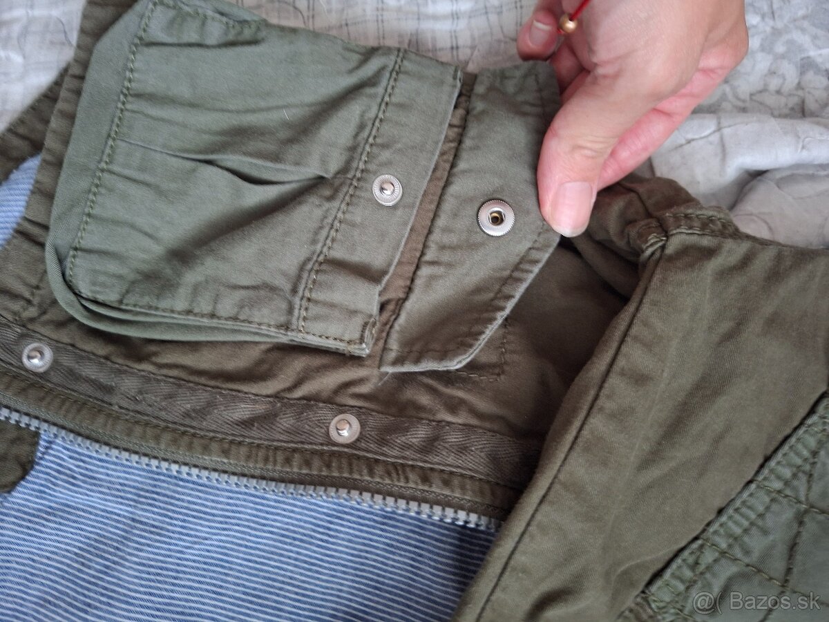 Tmavozelená bunda pre chlapca 92 - 4