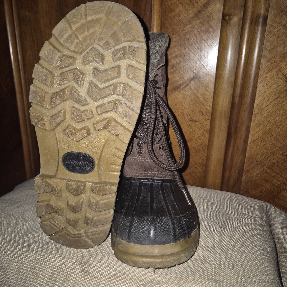 Čižmy koža/vlna č.35-36 - 4