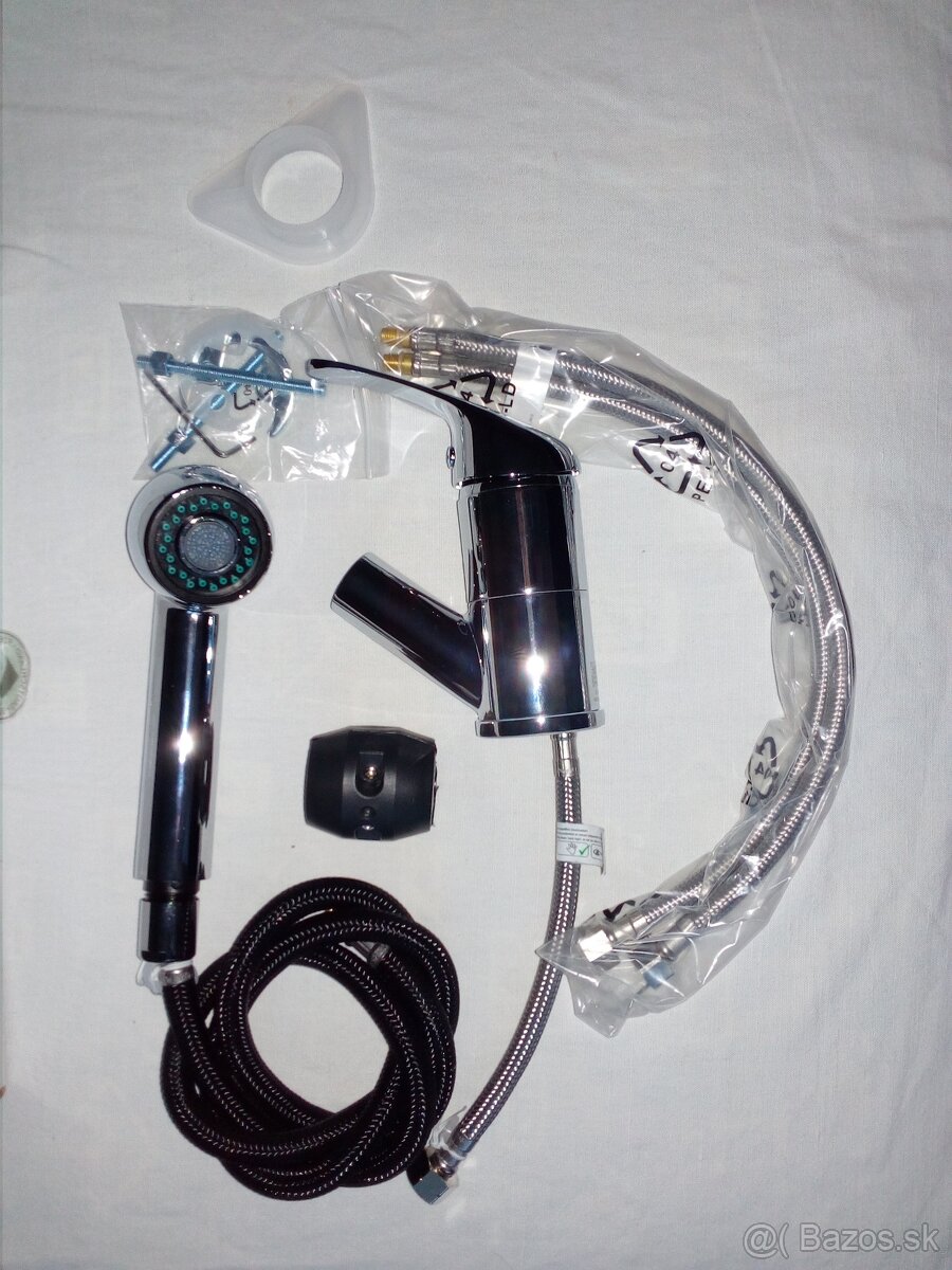 kuchynská drezová batéria s výsuvnou sprchou CHRÓM, Nemecko - 4