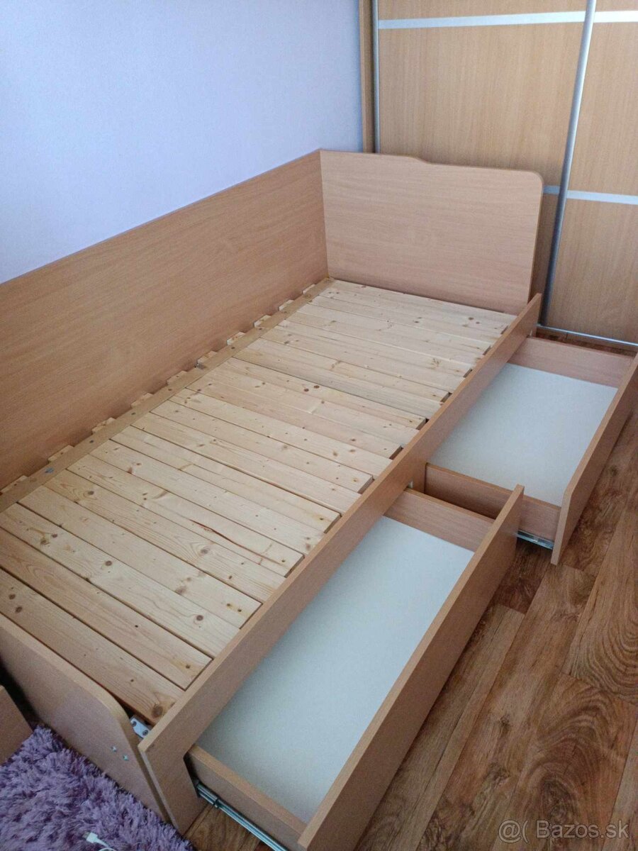 Drevená rozkladacia posteľ - 4