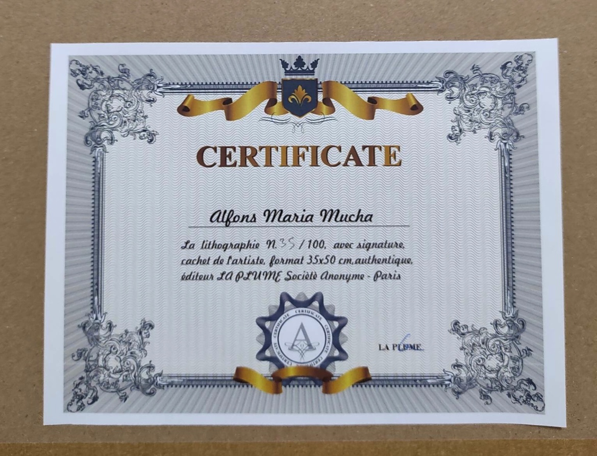 Alfonz Mucha - Venuša. 2x litografia - 4