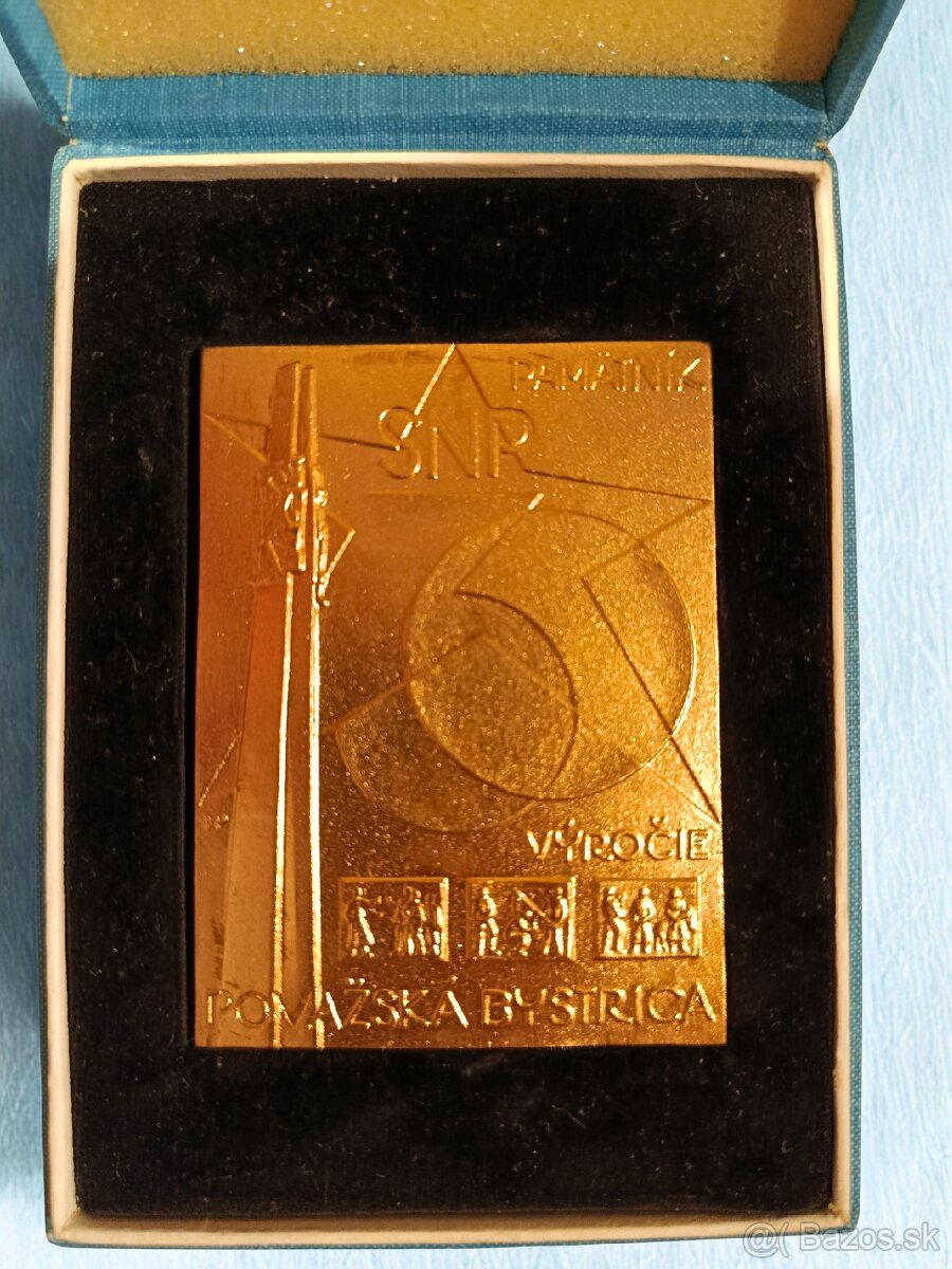 Plaketa SNP – Považská Bystrica (1974) – Signovaná VP - 4