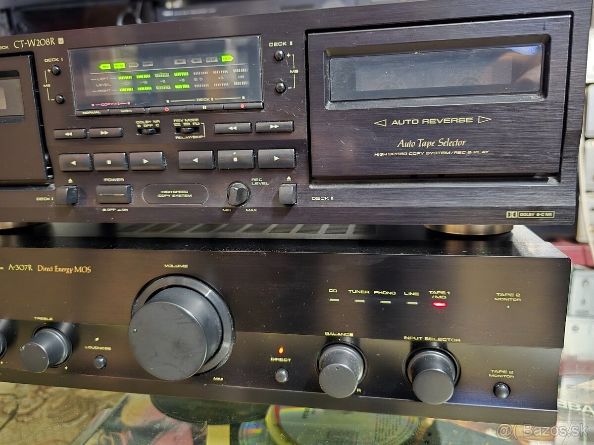 Pioneer A307R +CT-W208R zosilňovač a dual deck - 4