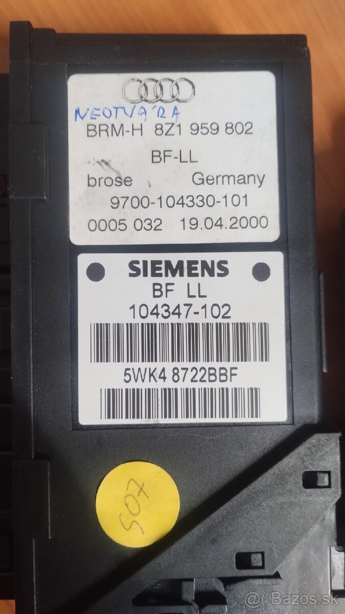 Predám PP motorček okna Audi A2 - 4