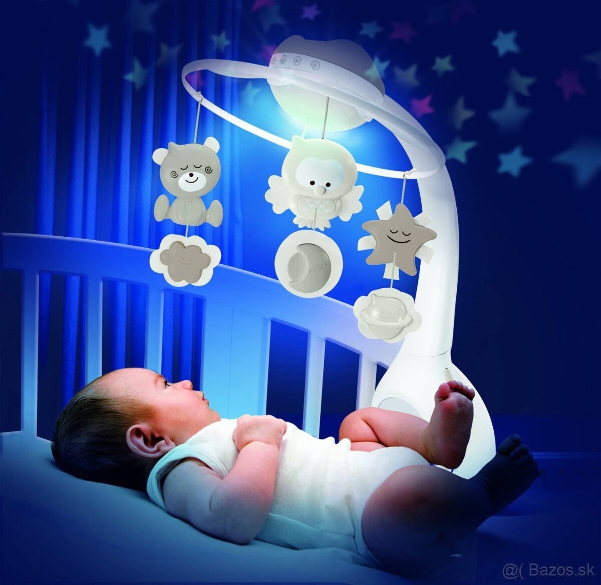 Kolotoč nad postieľku infantino hnedý - 4