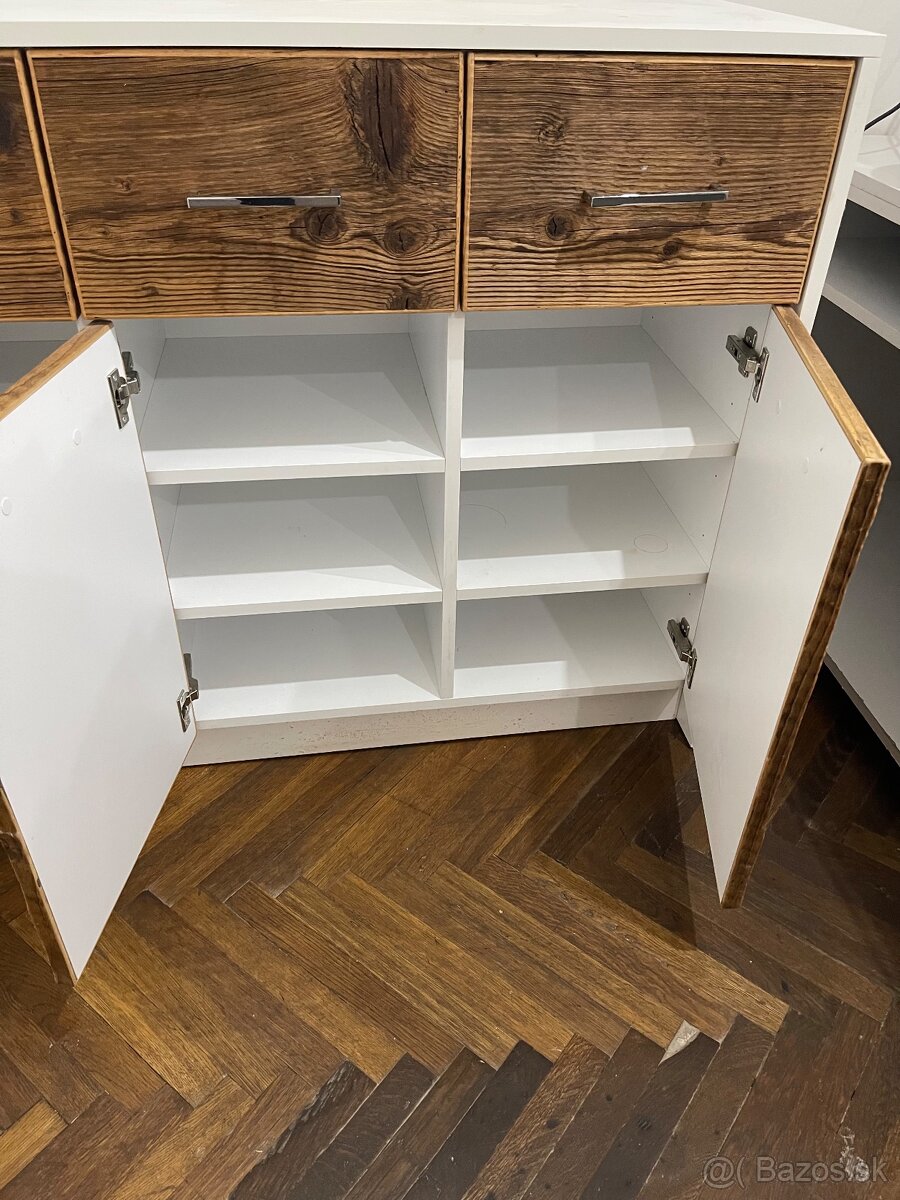 Komoda s kartáčovaným drevom - 4