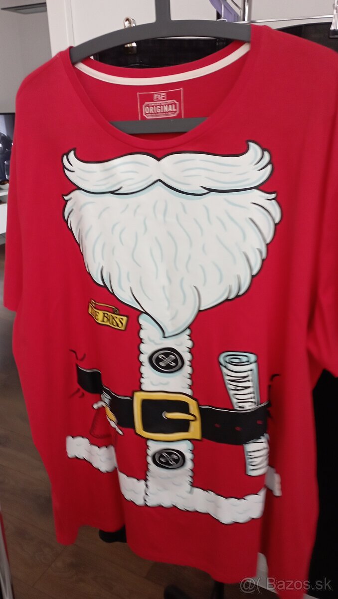Vianočný klobúk + Vianočné tričko 3XL - 4