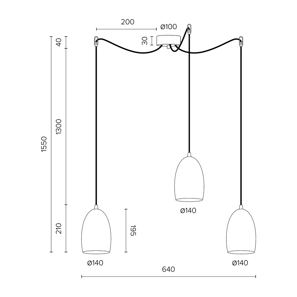 Luster závesné osvetlenie - 4