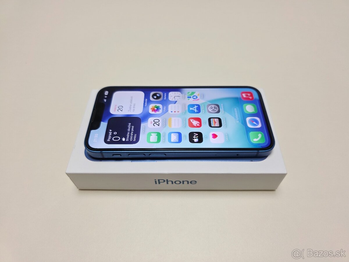 APPLE IPHONE 13 mini 128GB BLUE ,BATERKA 100% - 4