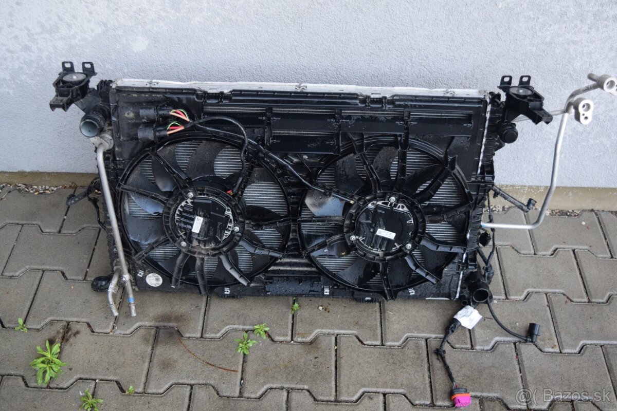 porsche macan 95B turbo 3.6 stena chladicov chladice vetrak - 4