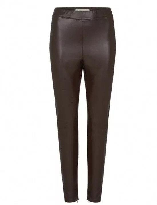 MICHAEL Michael Kors kožené legíny hnedé - 4