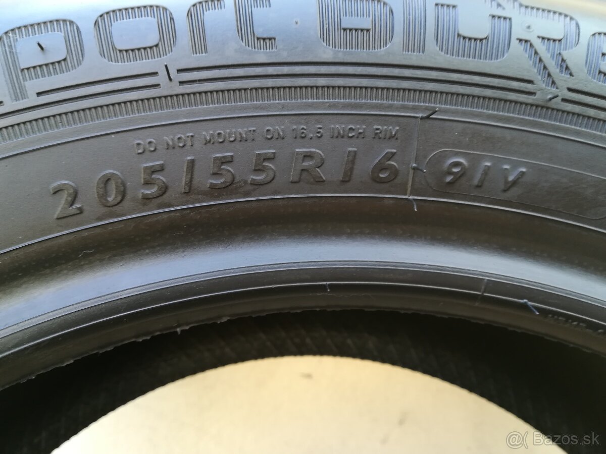 Letné pneumatiky 205/55 R16 Dunlop, 4ks - 4