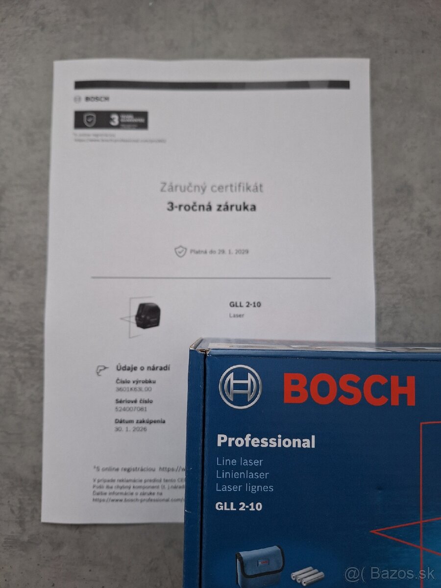 Líniový laser Bosch professional GLL 2-10 - 4