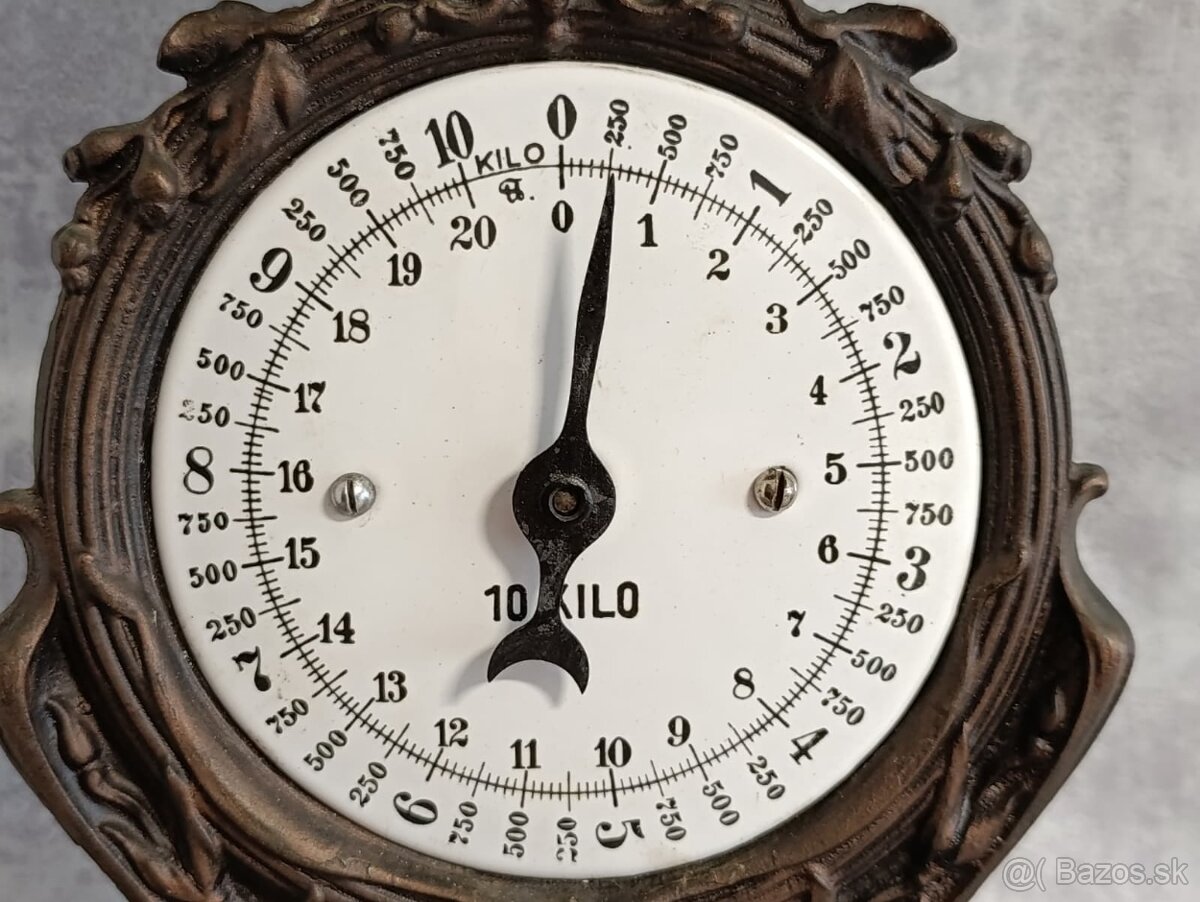 Velmi pěkné jednomiskové figuralné 10kg váhy - 4