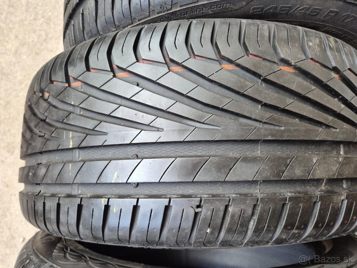 245/45 r17 letné 4 ks UNIROYAL dezén 8-7,5 mm - 4