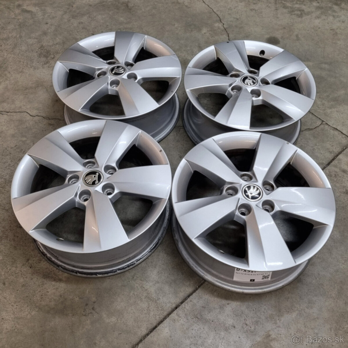 Hliníkové disky 5x112 R16 6J ET48 - 4