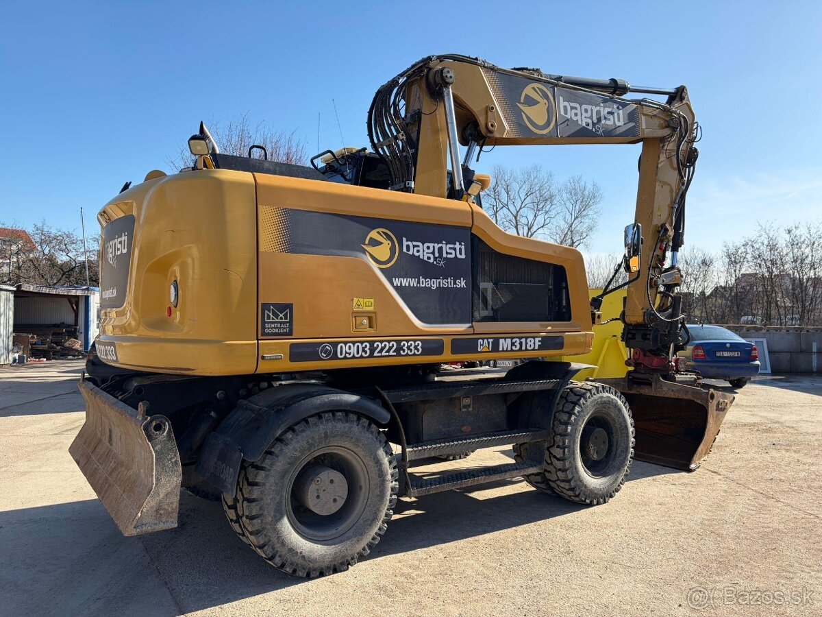 CAT M318F – ROTOTILT , kolesové rýpadlo - 4