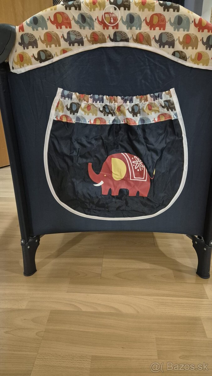 Detska cestovna postielka Milly Mally Elephant - 4