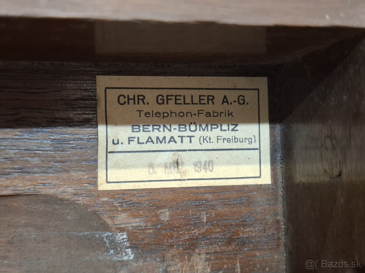 GFELLER 》Model 1926 》POĽNÝ TELEFON 》 WW2 - 4