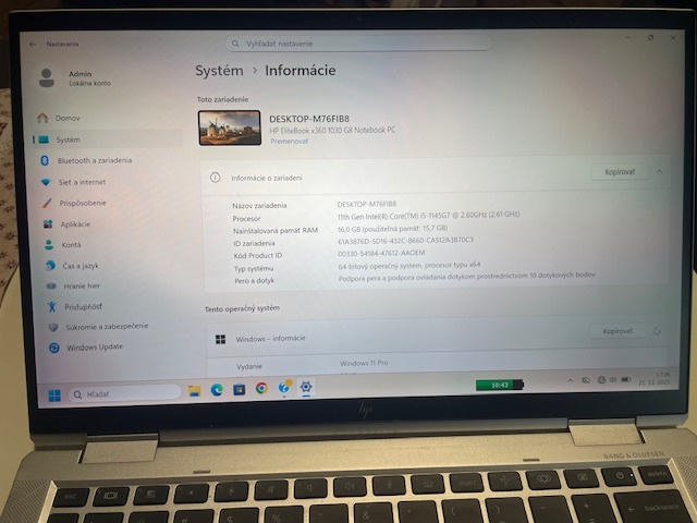 Paradný HP Elitebook x 360 G8 - 4