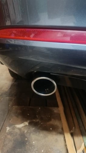 NEREZOVÉ a ČIERNE koncovky na výfuk - dvojitá koncovka - 4