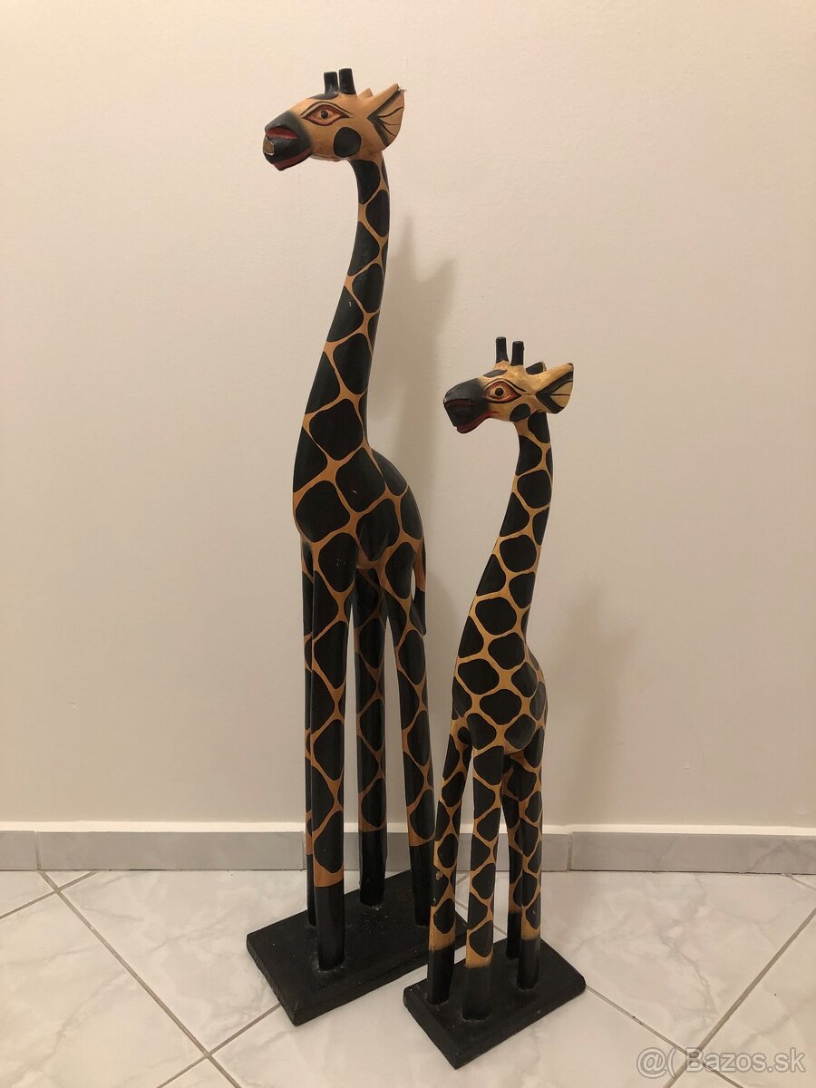 Drevené Žirafy 2ks - 90’ roky - 4