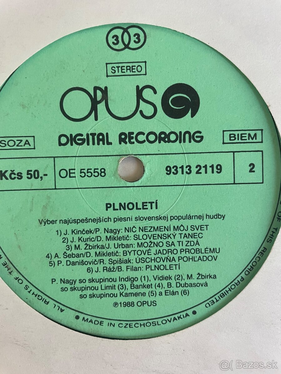 platne lp platne staré platne opus Supraphon fotofon - 4