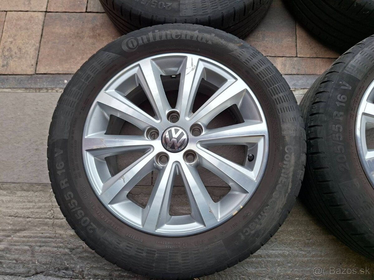 Orig. hliníkové disky VW R16, 5x112 - 4