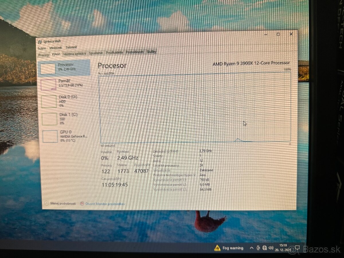 Ryzen 9 3900x / RTX 3060 / 16GB RAM - 4
